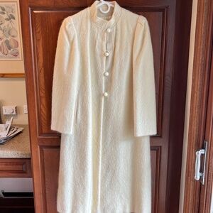 Vintage 1970s Phil Handmacher's Hand-Moor Women's Wool Full Length Coat